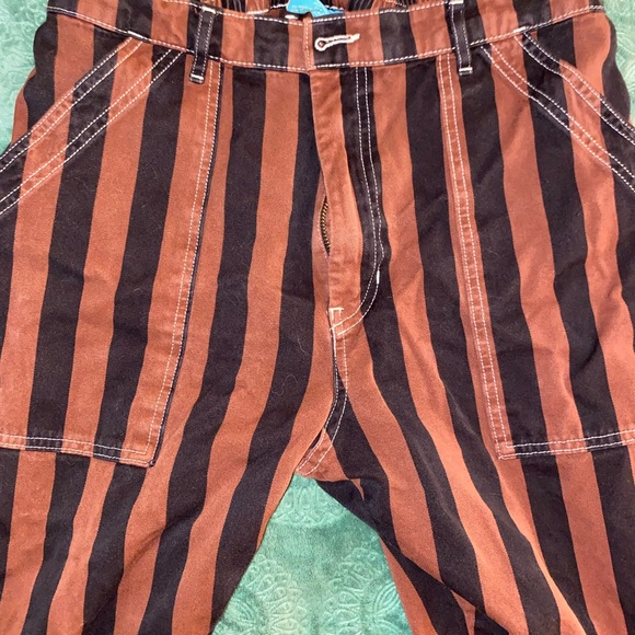Big Bud Press Black Striped Work Pants Fudgesicle Brown - Size Large - Picture 4 of 5